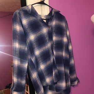American Eagle Blue Button Up